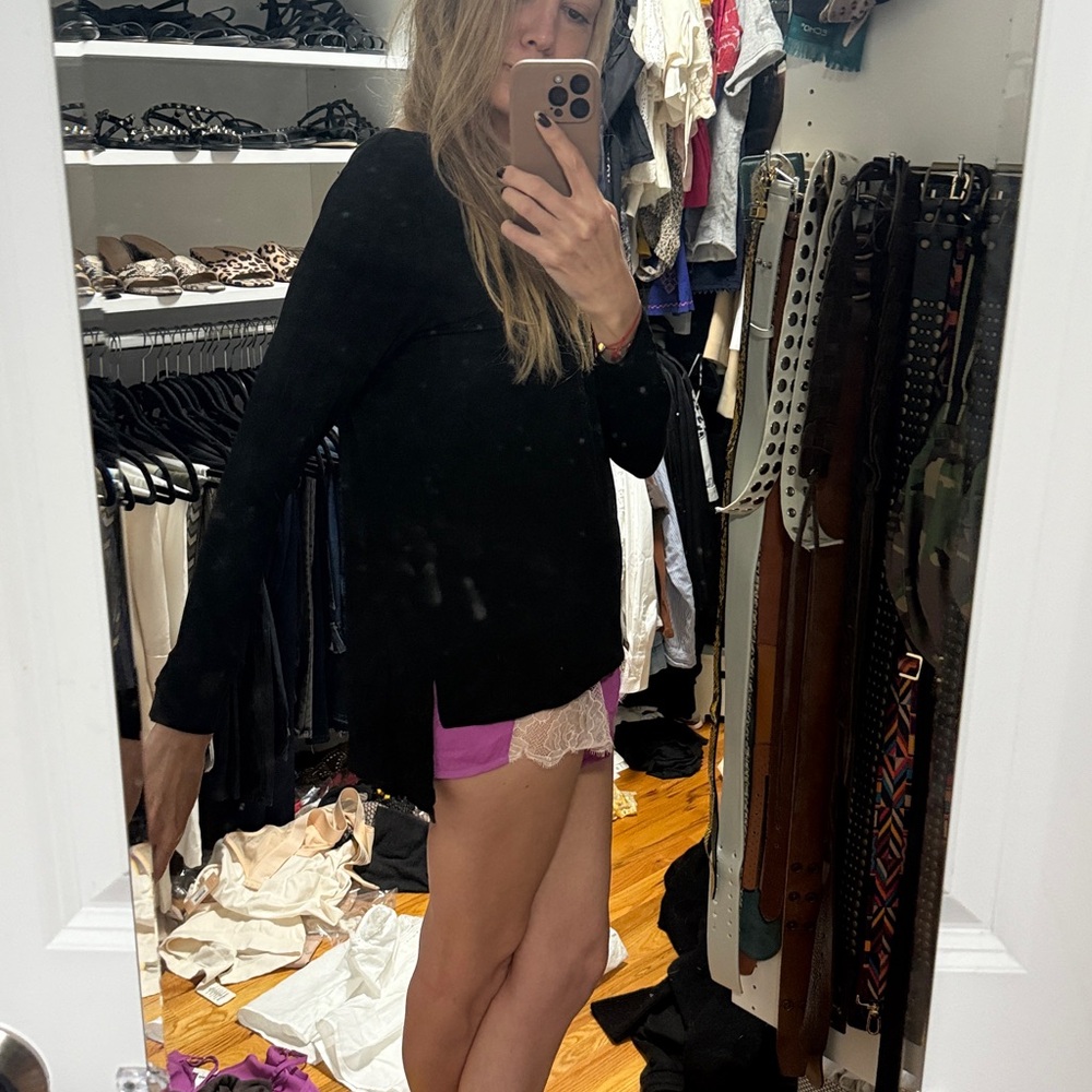 NWT Queen of Hearts Black Open Tank Anthropologie